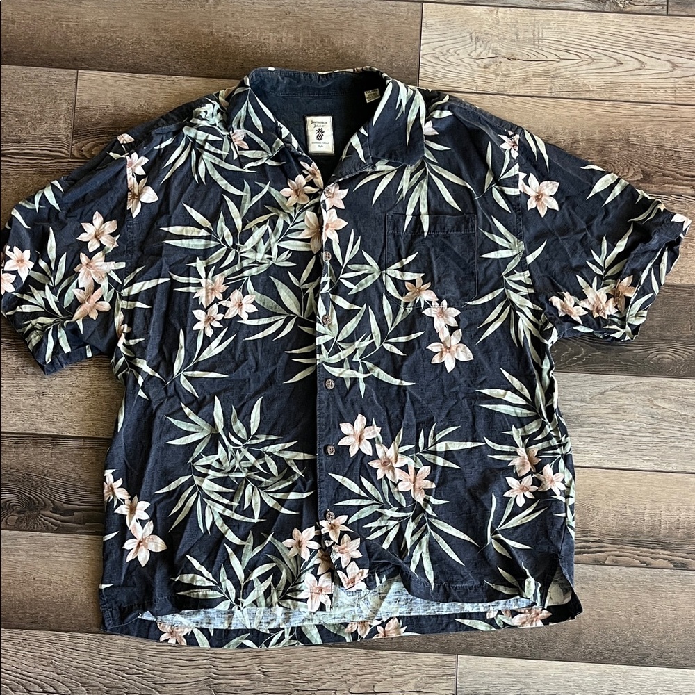 Hawaiian Silk Shirt Men’s Size XXL - Tropical Print
